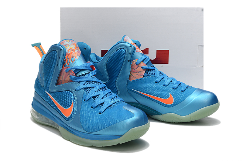 Nike LeBron 9 Sea Blue Orange Shoes Nike LeBron 9 Sea Blue Orange Shoes